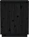 vidaXL - Dressoir - 60x34x75 - cm - massief - grenenhout - zwart