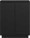 vidaXL - Dressoir - 60x34x75 - cm - massief - grenenhout - zwart