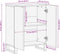 vidaXL - Dressoir - 60x34x75 - cm - massief - mangohout