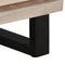 vidaXL - Dressoir - 60x34x75 - cm - massief - mangohout - wit