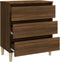 vidaXL - Dressoir - 60x35x69 - cm - bewerkt - hout - bruin - eikenkleur