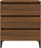vidaXL - Dressoir - 60x35x69 - cm - bewerkt - hout - bruin - eikenkleur