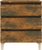 vidaXL - Dressoir - 60x35x69 - cm - bewerkt - hout - gerookt - eikenkleurig