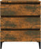 vidaXL - Dressoir - 60x35x69 - cm - bewerkt - hout - gerookt - eikenkleurig