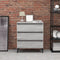 vidaXL - Dressoir - 60x35x69 - cm - bewerkt - hout - grijs - sonoma - eikenkleurig