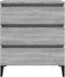 vidaXL - Dressoir - 60x35x69 - cm - bewerkt - hout - grijs - sonoma - eikenkleurig