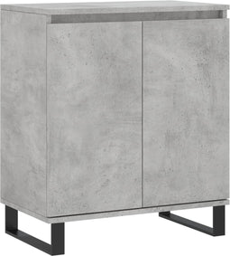vidaXL - Dressoir - 60x35x70 - cm - bewerkt - hout - betongrijs