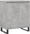 vidaXL - Dressoir - 60x35x70 - cm - bewerkt - hout - betongrijs
