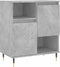 vidaXL - Dressoir - 60x35x70 - cm - bewerkt - hout - betongrijs