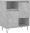 vidaXL - Dressoir - 60x35x70 - cm - bewerkt - hout - betongrijs