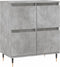 vidaXL - Dressoir - 60x35x70 - cm - bewerkt - hout - betongrijs