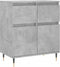 vidaXL - Dressoir - 60x35x70 - cm - bewerkt - hout - betongrijs