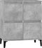 vidaXL - Dressoir - 60x35x70 - cm - bewerkt - hout - betongrijs