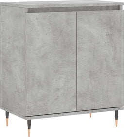 vidaXL - Dressoir - 60x35x70 - cm - bewerkt - hout - betongrijs