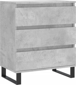 vidaXL - Dressoir - 60x35x70 - cm - bewerkt - hout - betongrijs