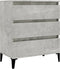 vidaXL - Dressoir - 60x35x70 - cm - bewerkt - hout - betongrijs