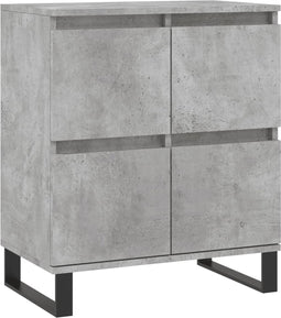 vidaXL - Dressoir - 60x35x70 - cm - bewerkt - hout - betongrijs