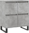 vidaXL - Dressoir - 60x35x70 - cm - bewerkt - hout - betongrijs