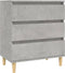 vidaXL - Dressoir - 60x35x70 - cm - bewerkt - hout - betongrijs
