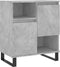 vidaXL - Dressoir - 60x35x70 - cm - bewerkt - hout - betongrijs