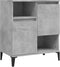 vidaXL - Dressoir - 60x35x70 - cm - bewerkt - hout - betongrijs