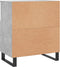 vidaXL - Dressoir - 60x35x70 - cm - bewerkt - hout - betongrijs