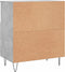 vidaXL - Dressoir - 60x35x70 - cm - bewerkt - hout - betongrijs