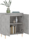vidaXL - Dressoir - 60x35x70 - cm - bewerkt - hout - betongrijs