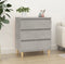 vidaXL - Dressoir - 60x35x70 - cm - bewerkt - hout - betongrijs