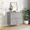 vidaXL - Dressoir - 60x35x70 - cm - bewerkt - hout - betongrijs