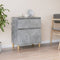 vidaXL - Dressoir - 60x35x70 - cm - bewerkt - hout - betongrijs