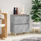 vidaXL - Dressoir - 60x35x70 - cm - bewerkt - hout - betongrijs