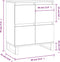 vidaXL - Dressoir - 60x35x70 - cm - bewerkt - hout - betongrijs