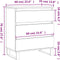 vidaXL - Dressoir - 60x35x70 - cm - bewerkt - hout - betongrijs