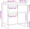 vidaXL - Dressoir - 60x35x70 - cm - bewerkt - hout - betongrijs