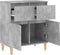 vidaXL - Dressoir - 60x35x70 - cm - bewerkt - hout - betongrijs