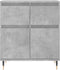 vidaXL - Dressoir - 60x35x70 - cm - bewerkt - hout - betongrijs