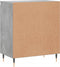 vidaXL - Dressoir - 60x35x70 - cm - bewerkt - hout - betongrijs