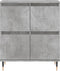 vidaXL - Dressoir - 60x35x70 - cm - bewerkt - hout - betongrijs