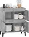 vidaXL - Dressoir - 60x35x70 - cm - bewerkt - hout - betongrijs