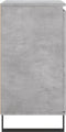 vidaXL - Dressoir - 60x35x70 - cm - bewerkt - hout - betongrijs