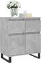 vidaXL - Dressoir - 60x35x70 - cm - bewerkt - hout - betongrijs