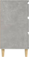 vidaXL - Dressoir - 60x35x70 - cm - bewerkt - hout - betongrijs