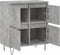 vidaXL - Dressoir - 60x35x70 - cm - bewerkt - hout - betongrijs