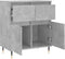 vidaXL - Dressoir - 60x35x70 - cm - bewerkt - hout - betongrijs