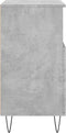 vidaXL - Dressoir - 60x35x70 - cm - bewerkt - hout - betongrijs