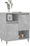 vidaXL - Dressoir - 60x35x70 - cm - bewerkt - hout - betongrijs
