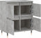 vidaXL - Dressoir - 60x35x70 - cm - bewerkt - hout - betongrijs