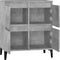 vidaXL - Dressoir - 60x35x70 - cm - bewerkt - hout - betongrijs