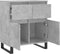 vidaXL - Dressoir - 60x35x70 - cm - bewerkt - hout - betongrijs
